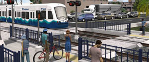 3D Environment for Sound Transit Safety Poster
